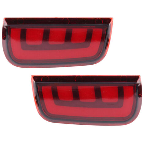 2 pièces de feux arrière LED pour pare-chocs arrière de Civic 2016‑2017, lampe de frein, réflecteur de brouillard,de
