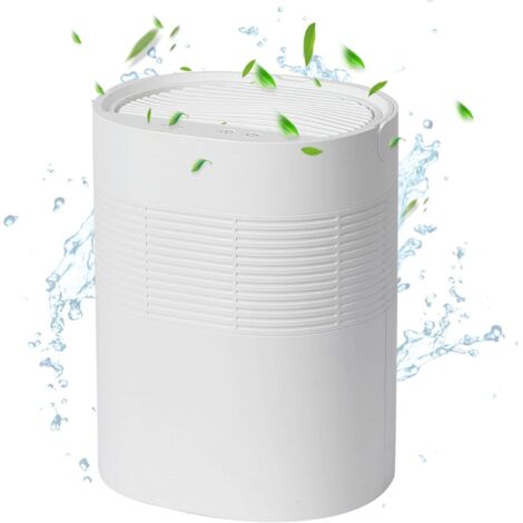 Petit déshumidificateur pour chambre à coucher, mini déshumidificateur silencieux et arrêt automatique pour sous-sol, placard, salle de bain, maison, cuisine, placard (1/5)
