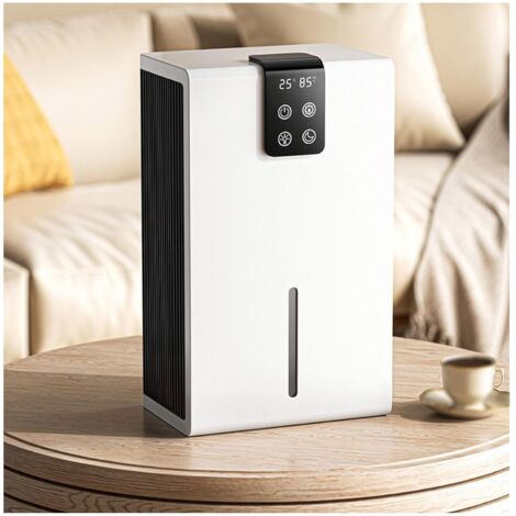 Déshumidificateur silencieux de 2600 ml, purificateur d'air silencieux avec lumières LED 7 couleurs, déshumidificateur pour grande pièce pour salon, chambre, bureau, salle de bain (1/5)