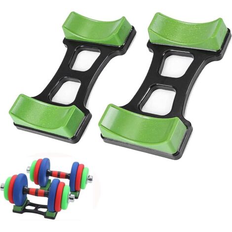 2 Pièces Plancher Remise Haltère Support, Dumbbell Holder, Anti-Usure Haltère Support, pour Utilisé pour Placer des Haltères, Fitness à Domicile (1/4)
