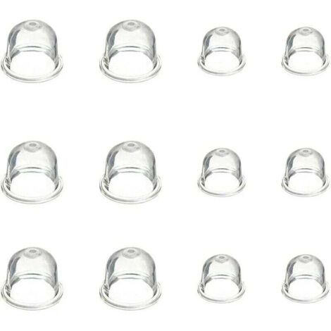 12 Pièces Carburateur Amorce Pompe Ampoule 19 mm et 22 mm Poire Pompe Amorcage Accessoires de Carburateur pour Debroussailleuse Tronçonneuse Souffleur Tondeuse