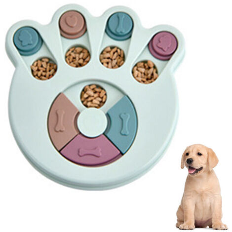 Jouet puzzle interactif pour chiots, distributeur de friandises pour petits chiens éduqués, mangeoire lente pour faciliter la digestion (1/4)