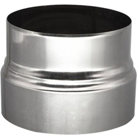 Réduction du diamètre du conduit de fumée de 120 mm à 110 mm - Raccordement poêle - Acier inoxydable - Réduction du diamètre du conduit de fumée