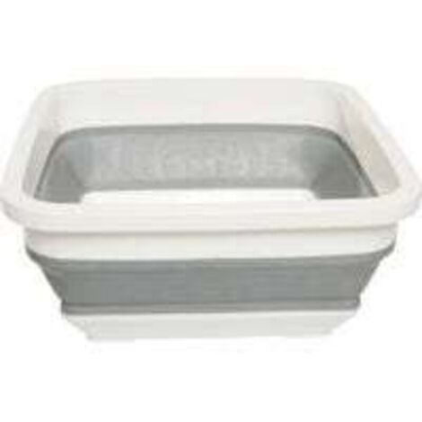 Bassine à Vaisselle Pliable, Design Peu Encombrant, Facile à Nettoyer, Lavabo Pliable Rectangulaire, 31.7 x 14.2cm - Idéale pour Camping, Caravanes et Les Petities Cuisines