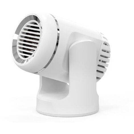 Chauffage électrique de voiture 12V 130W, ventilateur de chauffage électrique Portable, sèche-brise, désembuage, désembuage, dégivreur pour voiture, noir/blanc (1/4)