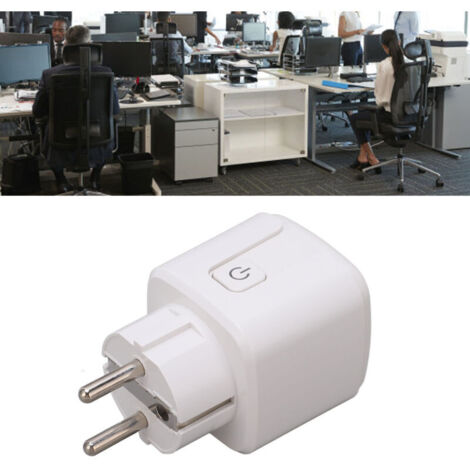 Prise intelligente WIFI multifonctionnelle avec minuterie et contrôle par application, prise intelligente pour chambre à coucher et bureau, AC100-240 V-- (1/4)