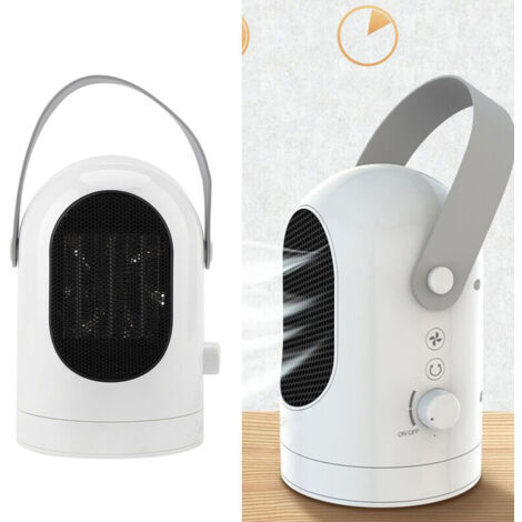 Chauffage Portable 600W, Rotation à 180 °, chauffage rapide, silencieux, pour bureau, maison, EU, 220V/50HZ (1/4)