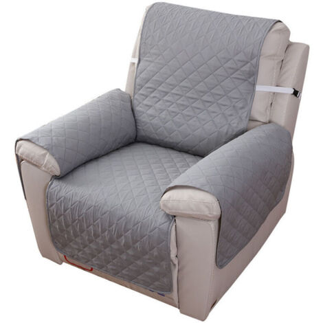 Housse Fauteuil Relax 1 Place, Housse de Canapé Protecteur Inclinable Imperméable pour Chambre （Gris 55×200） (1/4)