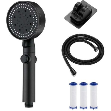 Pommeau de douche haute pression multifonctionnel avec 5 modes, pommeau de douche à main haute pression avec interrupteur marche (1/4)