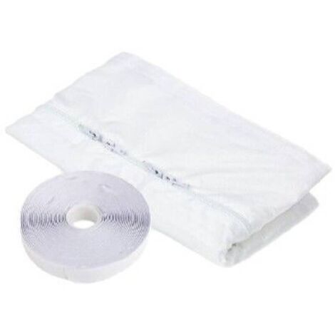 Kit Calfeutrage Climatiseur Mobile Porte Fenetre 300cm, Portable ac window vent kit pour Climatiseurs, Sèche-linge et Déshumidificateurs Tuyau évacuation Calfeutrage Fermeture éclair