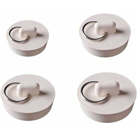 -4 Pièces Bouchons d'évier en Caoutchouc avec Anneau de Suspension Bouchons de Vidange de Cuisine Bouchons d'évier Bouchons de Bain pour Cuisine, Salle de Bain, Baignoire, Lavabo, évier (4 Tailles) (1/4)