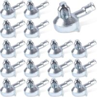 Lot de 16 supports d'étagère en alliage de zinc, compatibles avec les bibliothèques IKEA (argenté)