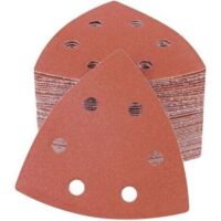 50 Pièces Delta-Triangles Ponçage Papier Abrasif Pour Ponceuse 93 x 93 x 93 mm Papier Ponceuse Triangulaire 150 Grain Disques Abrasifs pour Ponceuses