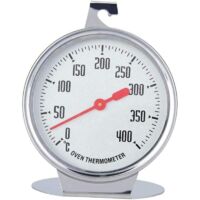Thermomètre de four en acier inoxydable, thermomètre de cuisson au four 400 degrés pour suspendre ou poser dans le four