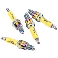 - Pack de 4 Bougies D'allumage, Bougie D'allumage Iridium pour Moto Scooter ATV Dirt Bike D8TC A7TC(A7TC)