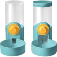 Distributeur Croquettes Chat Automatique et Distributeur Eau Distributeur d'eau Automatique Suspendu Distributeur de Croquettes Chiens for Animaux Vert