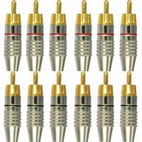 12Pcs RCA Connecteur male,Connecteurs Audio vidéo RCA,RCA Terminal connecteur Audio,RCA connecteur à sans soudure,Connecteurs RCA Plug Jack