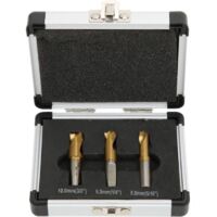 3Pcs Foret à Dépointer, 6.5mm/8mm/10mm Foret Coupeur de Soudage par Points Ensemble Fraises à Dépointer pour Enlever les Joints de Soudure en Tôle