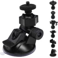 Support de caméra à ventouse S30 avec 10 joints pour Rexing, Z-Edge, Old Shark, KDLINKS, Falcon Zero, Transcend, Vantrue, GoPro Hero et la plupart des caméras GPS DVR