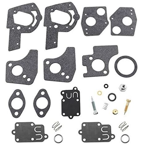 Kit de réparation pour carburateur - Membranes - Joint d'étanchéité pour Moteurs Briggs & Stratton 3 à 5 CV HP 495606 494624 135292 135232 135212 270026 272538 272538S 272637.-Autres (1/5)
