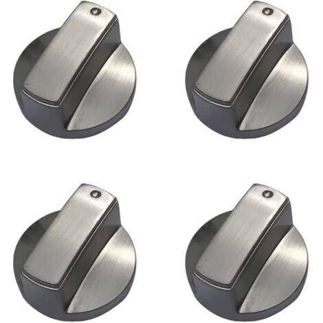 Lot de 4 boutons de cuisinière à gaz universels en métal pour cuisinière à gaz - 6 mm (1/5)
