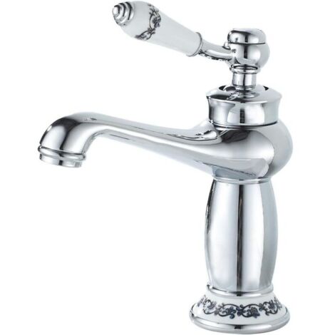 Robinet Salle Bain, Mitigeur de Salle de Bain monocommande Chromé, our Lavabo ou Vasque de Salle Bain, Chaude et Froide Réglable de Mitigeur Lavabo (1/4)