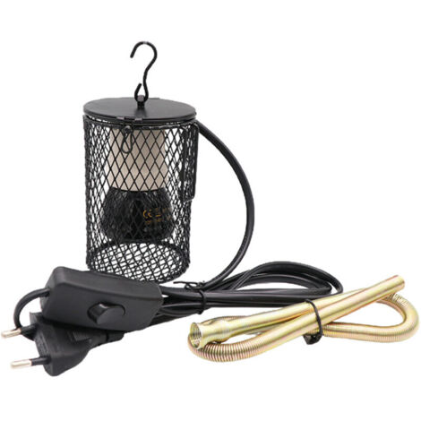 Lampe chauffante 50W, abat-jour en céramique à infrarouge, lampe chauffante pour tortues, perroquets, lézards, oiseaux, fournitures de chauffage d'hiver