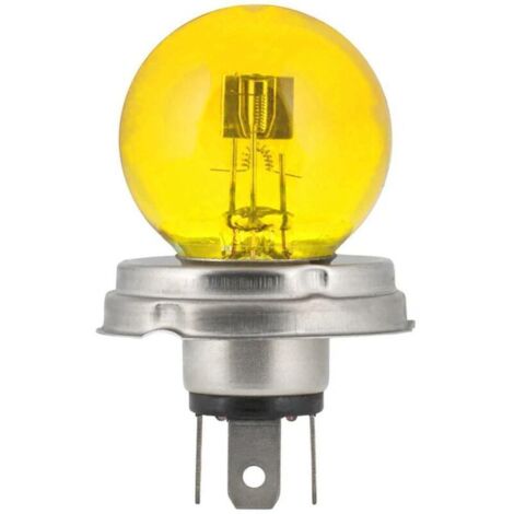 Ampoule 6V 45/40W P45t jaune    Éclairage universel pour voiture, moto, tracteur    Luminosité fiable avec 2 filaments