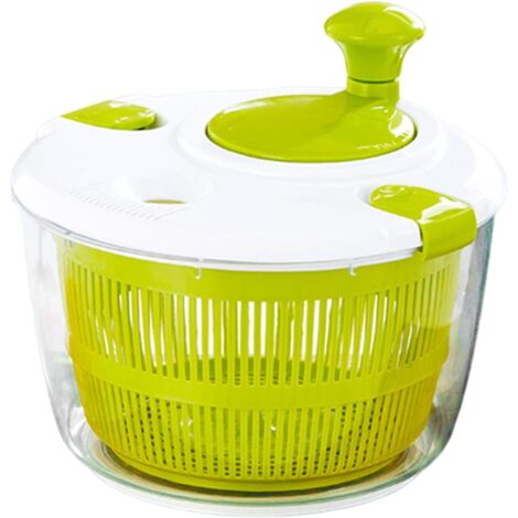 Déshydrateur à salade 5 L, panier plastique, 25x16cm, grande capacité, essoreuse pour laver et sécher