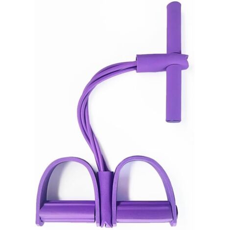 Coocheer – Corde de tension multifonctionnelle – 6 tubes de résistance en latex naturel – Équipement de fitness pour exercices abdominaux – Haute élasticité
