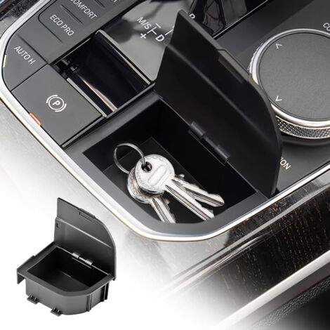 Boîte de rangement pour pommeau de levier de vitesse, accessoire de voiture personnalisé et modifié, compatible avec BMW Série 2, Série 3, Série 4, Série X3, X4, X5, X6, X7, F40, F44, G20, G26, G01, G (1/5)