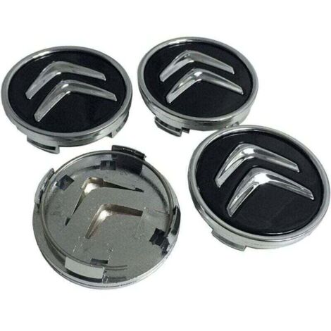 4 Pièces 60mm Auto Cache Moyeux Capuchons De Centre pour Citroen C3 C4 C5 Elysee Berling Xsara Picasso Saxo DS3 DS4 DS6, Jante Centre D'emblème Accessoires de Logo D'emblème de Décoration de Pneus
