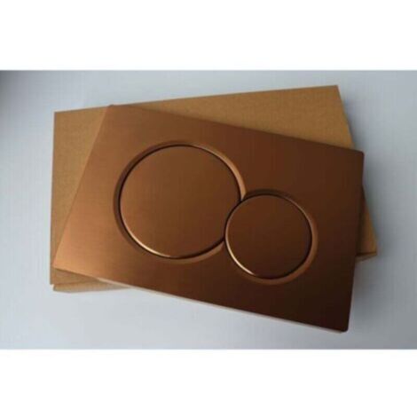 Pour Plaque de déclenchement Geberit Sigma01 pour rinçage double touche: Matte gold/Bright goldd