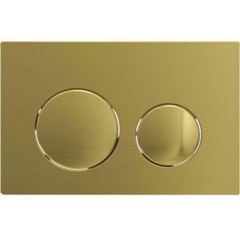 Pour Plaque de déclenchement Geberit Sigma20 pour rinçage double touche: doré