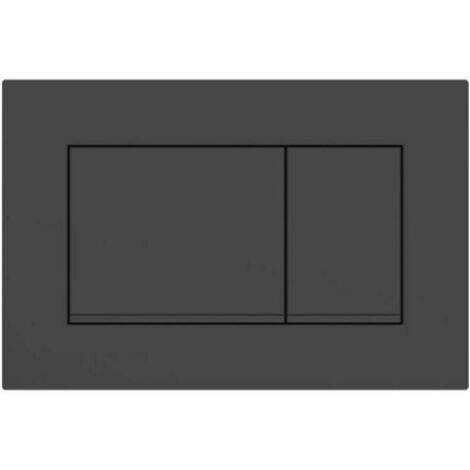 Pour Plaque de déclenchement Geberit Sigma20 (ex Sigma30) square pour rinçagedouble touche: noir mat laqué, revêtement facile à nettoyer, noir (115.883.16.1)