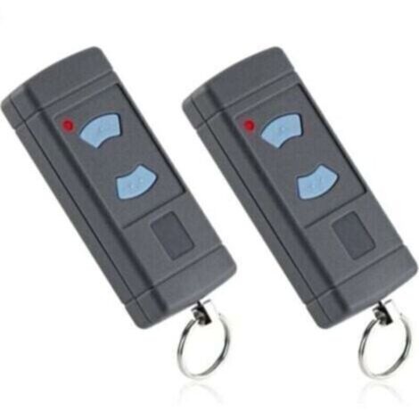 Lot de 2 Émetteur Garage Boutons Bleus 868MHz Remplacement pour HORMANN HSE2-868 HSM4-868 HSE4-868 Compatible avec Tubauto HSM4-868 HS4-868