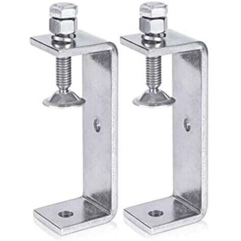 2Pcs Serre Joints C 100MM, Pince C Acier Inoxydable, Pince en C Pince à Bois avec Larges Ouvertures de Mâchoire pour Soudage Charpentier Montage Domestique, l'Ébénisterie