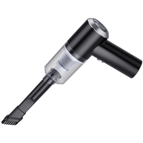 Aspirateur de voiture Aspirateurs sans fil à main 120W 6000Pa Haute puissance Lumière LED intégrée Aspirateurs portables pour voiture, maison, bureau, poils d'animaux, Noir (1/5)
