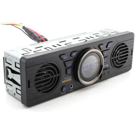 12.0V voiture sécurisée carte mémoire numérique MP3 Audio autoradio électrique avec haut-parleur BT hôte haut-parleur autoradio autoradio
