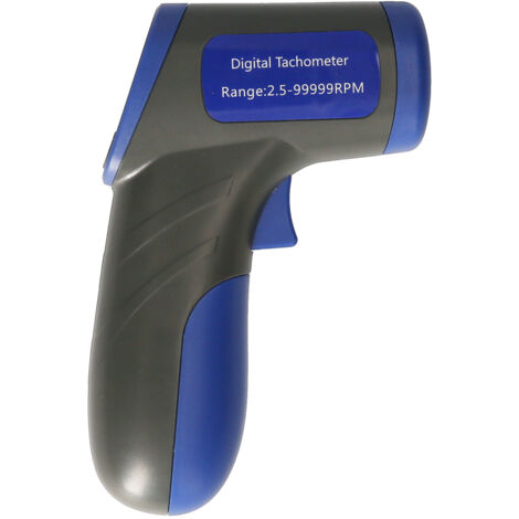 Tachymètre numérique Tachymètre laser Compteur de vitesse portatif (plage de mesure de 2,5 à 99999 tr/min) avec écran LCD rétroéclairé pour tour de machine à moteur (1/5)
