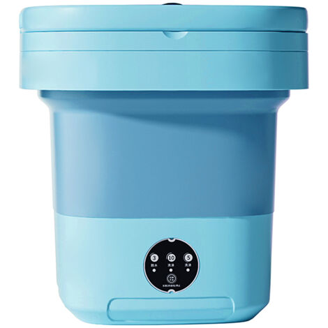 Decdeal – Mini machine à laver portative 8L – Moteur 360W – Stérilisation UV – Tuyau de vidange inclus – Dimensions pliées 30x30x15cm (1/5)