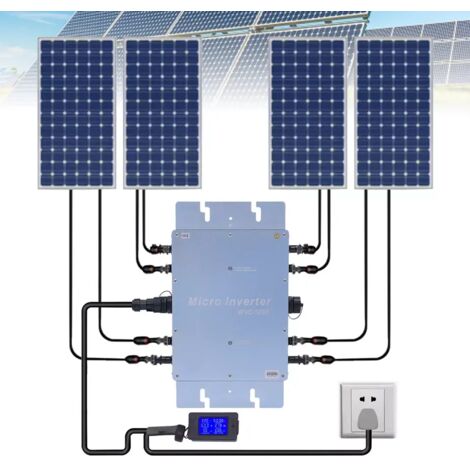 Senderpick – Onduleur microinverter 1200W – 4x MPP Tracker – Étanche IP65 – Pour panneaux solaires 30-36V – Installation facile