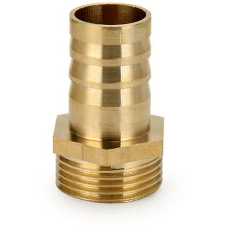 4pcs Raccord Cannelé Laiton Tuyau Connecteur Adaptateur 6mm4.5mm Barbeléx Mâle 1/4" G (1/4)