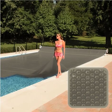 Bâche à bulles 2 m x 2 m pour piscine - 300 microns - Gris - Linxor
