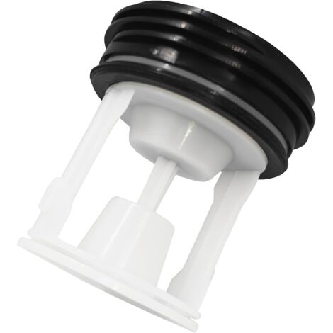 Filtre à peluches de rechange pour lave-linge Bauknecht, Whirlpool et Indesit - Compatible avec les modèles 481248058385 et C00312342 - Forme droite (1/5)