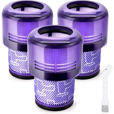 Filtre pour Dyson V11, 3 Packs Filtres de remplacement pour Dyson V11 Absolute Extra Pro Animal Torque Drive Motorhead V15 Detect SV14 SV17 SV22 Accessoires Remplacer DY-970013-02 (1/5)