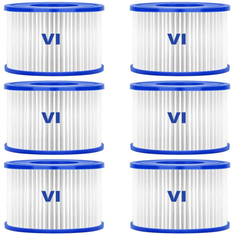 Lot de 6 cartouches de filtration pour spa gonflable Lay-Z-Spa (1/5)
