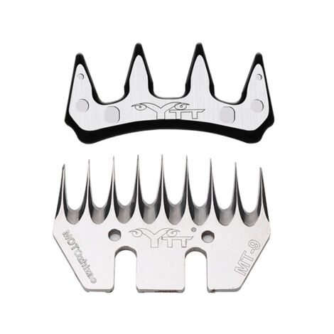 9 Dents Droite Lame De Cisaillement De Mouton,Lames et peignes de cisaille à mouton, lames de rechange pour tondeuse à chèvre (1/4)