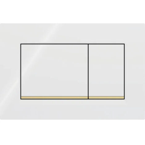 Pour panneau de commande Geberit Sigma30 3/6L - blanc/or 115.883.KK.1 (1/4)