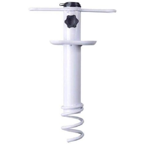 Ancre de sable pour parasol de plage, base de camping en plein air, support de tarière, support de rangement en spirale, robuste, pour patio, maison, jardin (1/5)